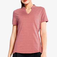 Women's Golf Polo Shirts Collarless UPF 50+ Tennis Running T-Shirt Women Polo MIER