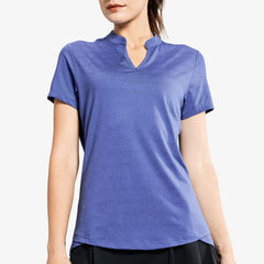 Women's Golf Polo Shirts Collarless UPF 50+ Tennis Running T-Shirt Women Polo MIER