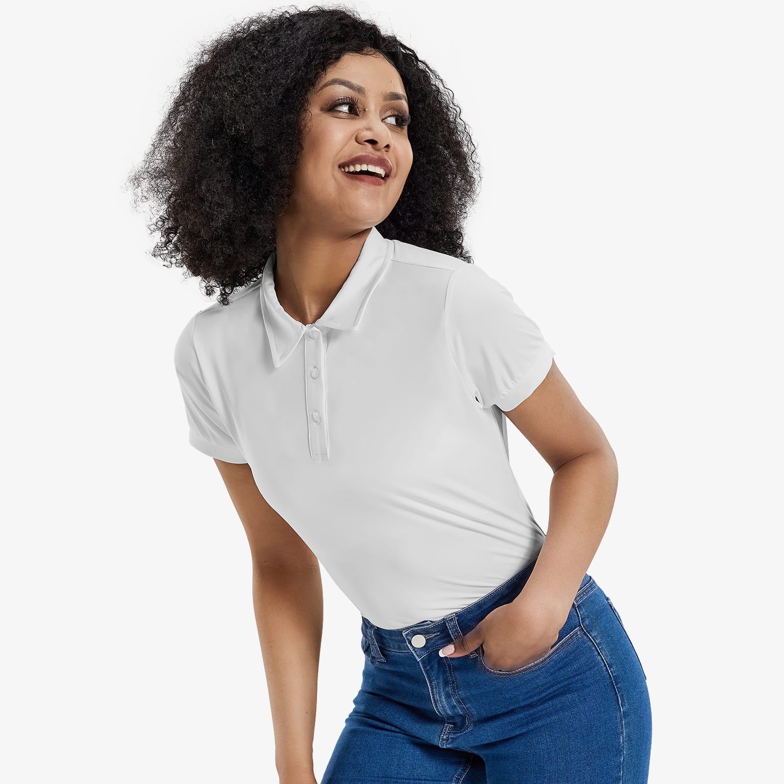 Dri fit shirts deals womens white