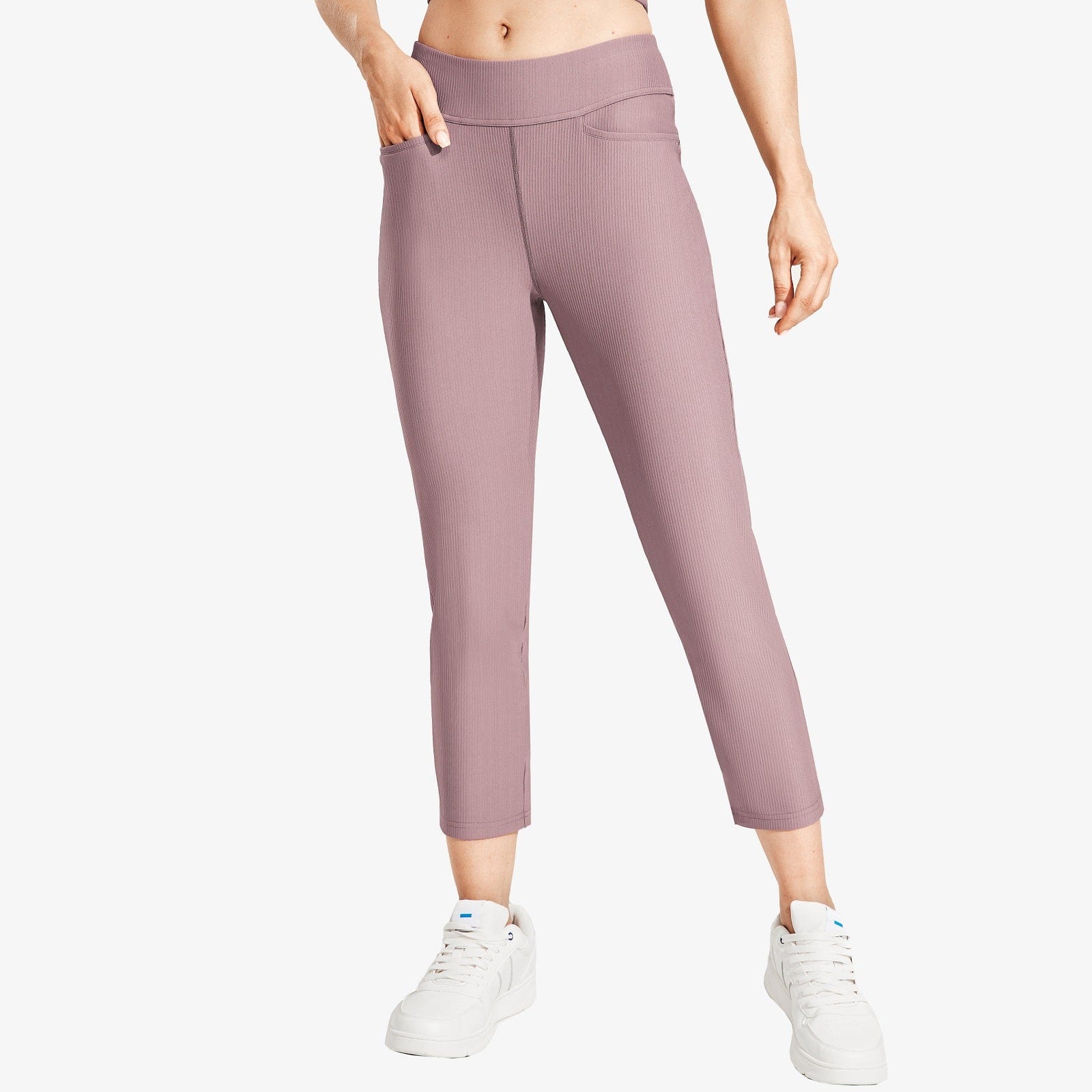 Yoga Leggings Women Gym Athletic Tights Pants-Merlot Red_XL-12