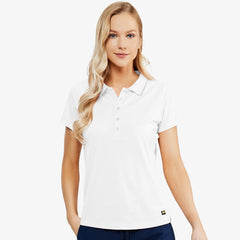 Women's Polo Shirts Short Sleeve Moisture Wicking Collared Tshirts Women Polo White / S MIER