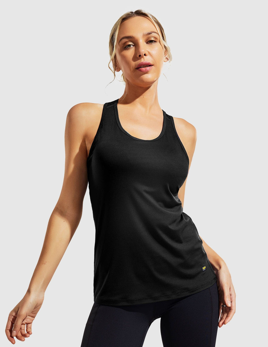 Plus Size Workout Flowy Loose Fit Tank Tops with Built in Bra