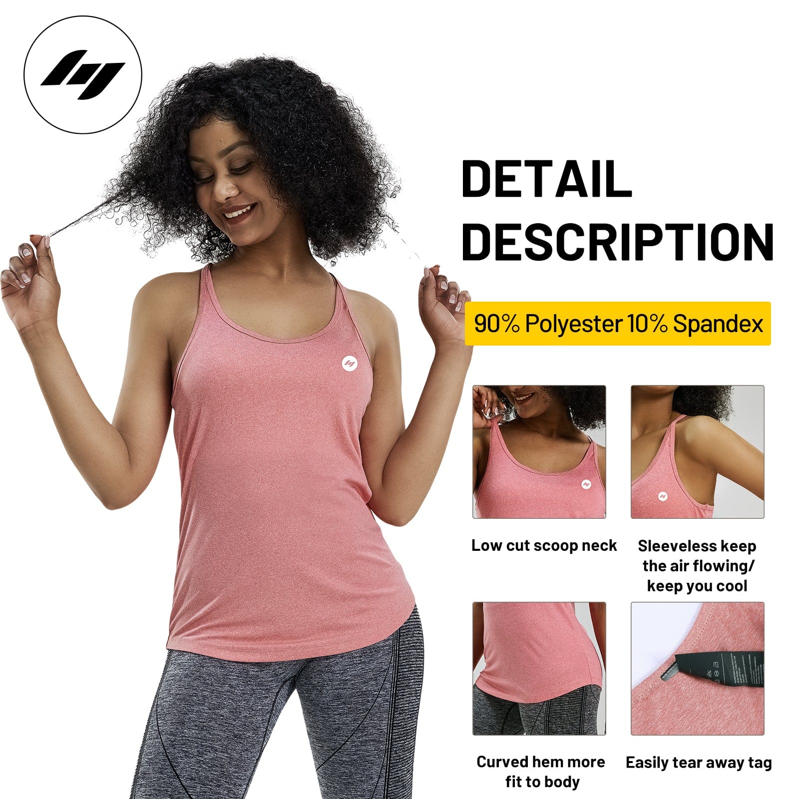 Women's Workout Tank Tops Dry Fit Athletic Sleeveless Shirts Women's Tank Top Mier Sports