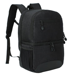 2-in-1 Lunch Backpack  Cooler with Lunch Compartment Backpack Cooler Black MIER