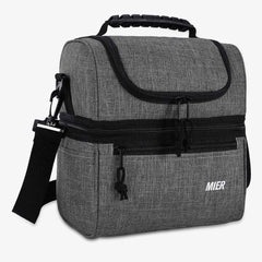 Adult Insulated Lunch Bag for Men, Women Multiple Colors Lunch Bag Large / Gray MIER