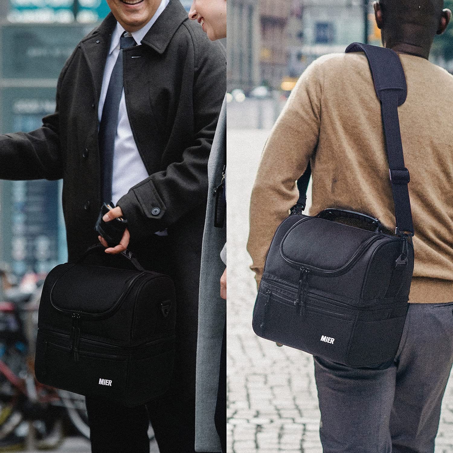 MIER Expandable Lunch Bag Insulated Lunch Box for Men to Work Travel  Portable Lunchbox Bags with Sho…See more MIER Expandable Lunch Bag  Insulated