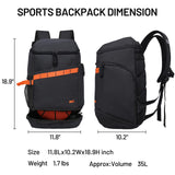 MIER Basketball Backpack Sports Bag with Ball Compartment Backpack Bag