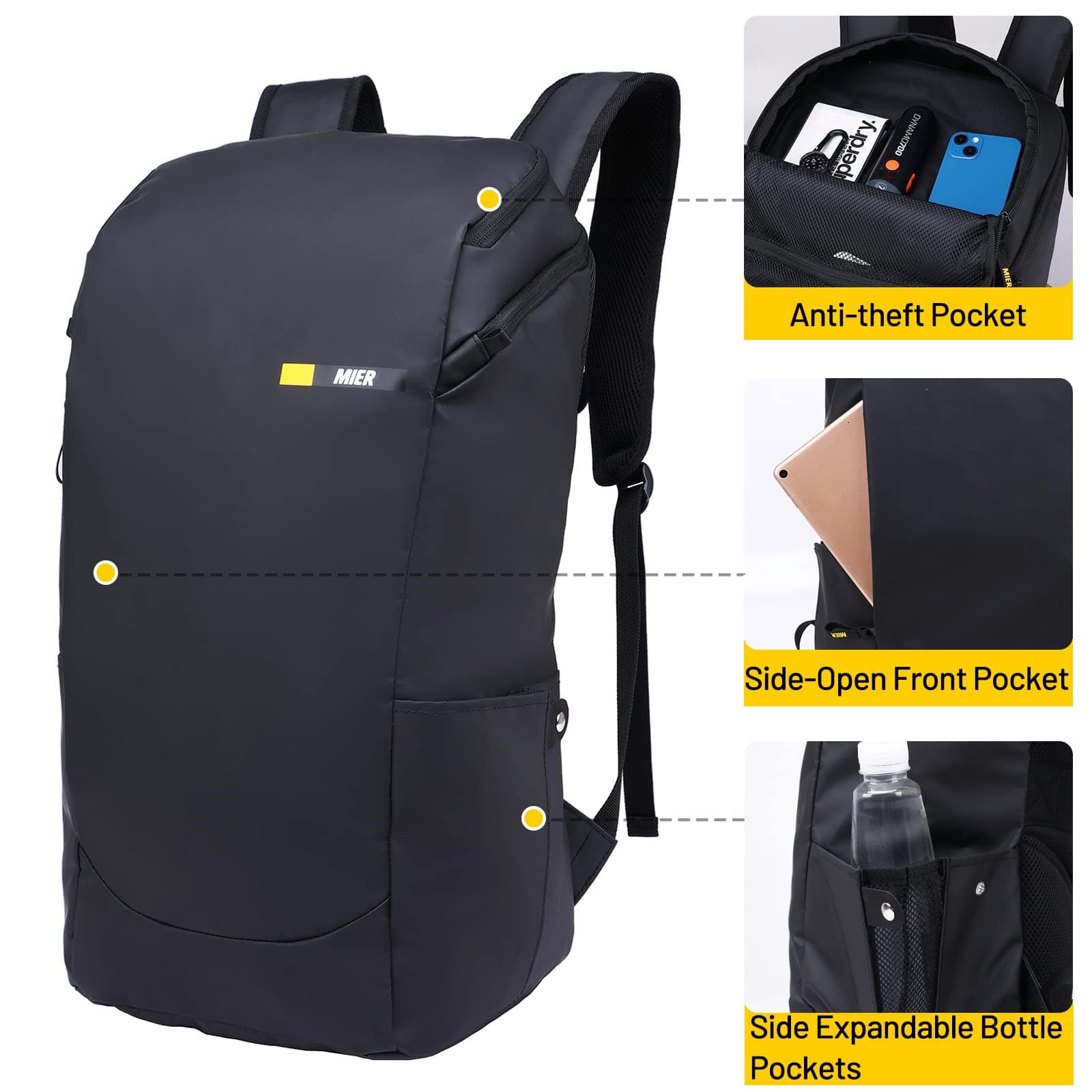 Casual Daypack Water Resistant Travel Laptop Backpack Backpack Bag MIER