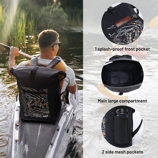 Dry Backpack Waterproof Bag 30L Roll Top Floating Dry Sack Backpack Waterproof MIER