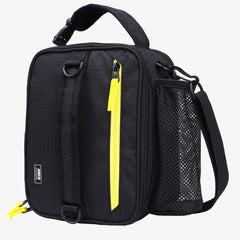 Expandable Lunch Bag Insulated Lunch Box for Men Boys Teens Adult Lunch Bag Black Yellow MIER