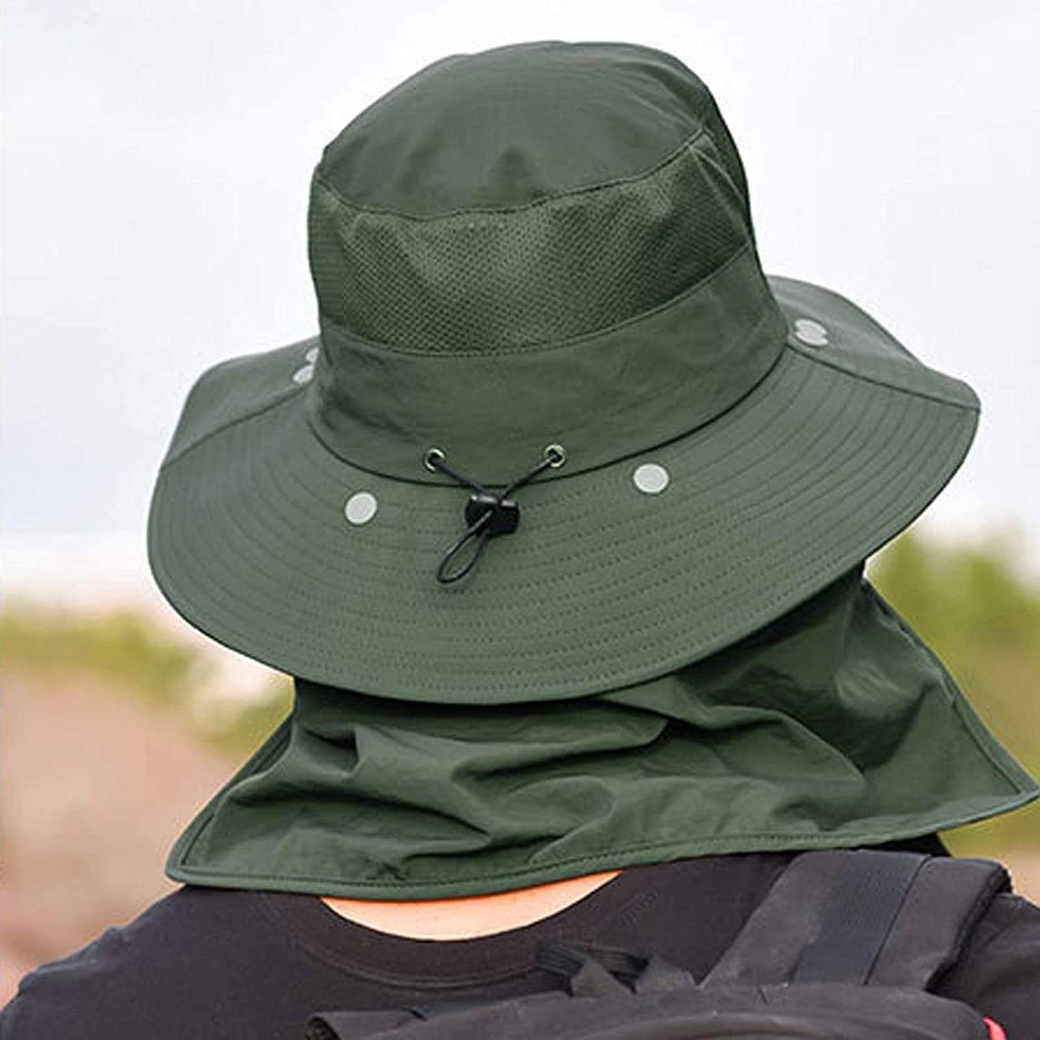 Fishing Hat Sun Cap with Removable Face Neck Cover Fishing Hat MIERSPORTS
