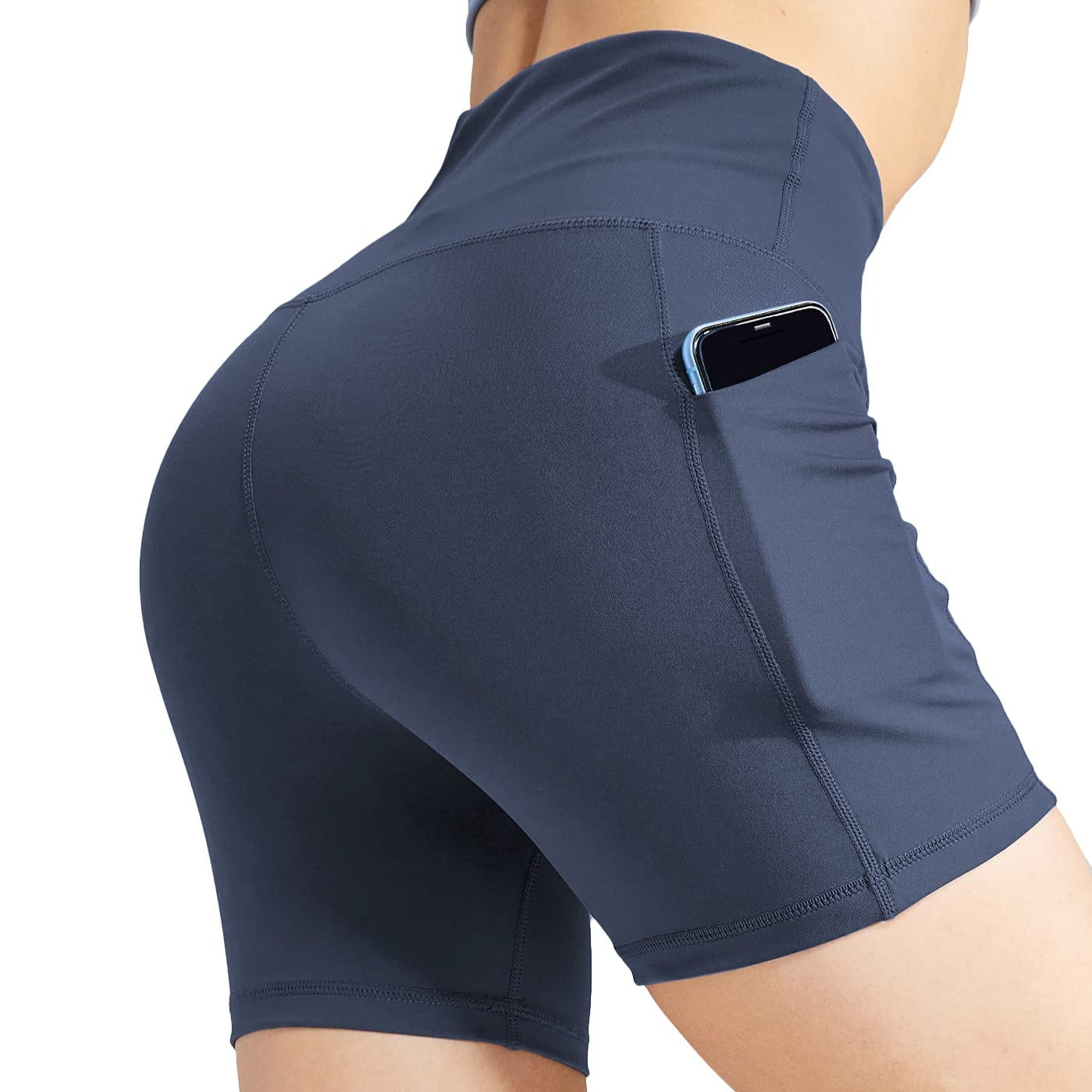 High Waist Yoga Tummy Control Shorts, 5Inch/8 Inch Bottoms MIER