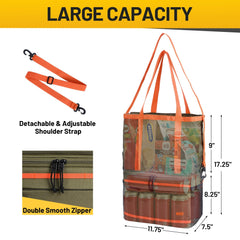 Insulated Cooler Lunch Bags with Expandable Compartment 12 Can Lunch Bag MIER