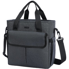 Insulated Lunch Bag for Women Mens Large Lunch Tote Bags Lunch Bag Dark Gray MIER