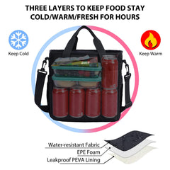 Insulated Lunch Bag for Women Mens Large Lunch Tote Bags Lunch Bag MIER