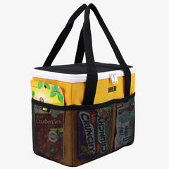 Insulated Lunch Bag Totes for Men Women 12 Can Fashionable Lunch Bag Yellow Black MIER