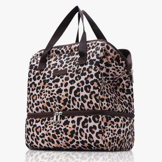 Insulated Lunch Bags with Dual Compartment Wide Open Lunch Bag Leopard / Medium MIER