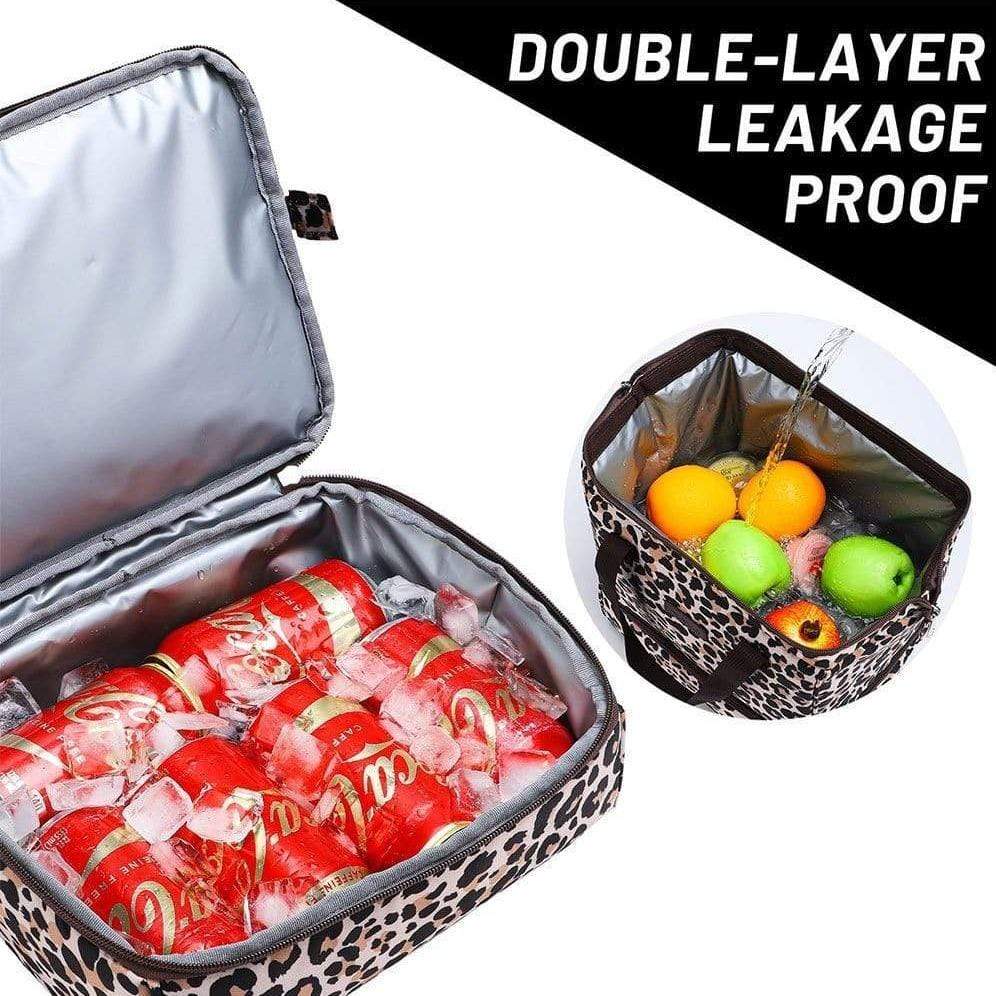 Lunch Bag Checkered Insulated Lunch Tote Bag Thermal Wide-Open Lunch Cooler  Box for Women Men Kids Adults 