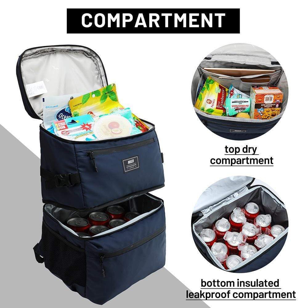 Insulated Waterproof Cooler Backpack Leakproof Soft Cooler Bag Backpack Cooler MIER