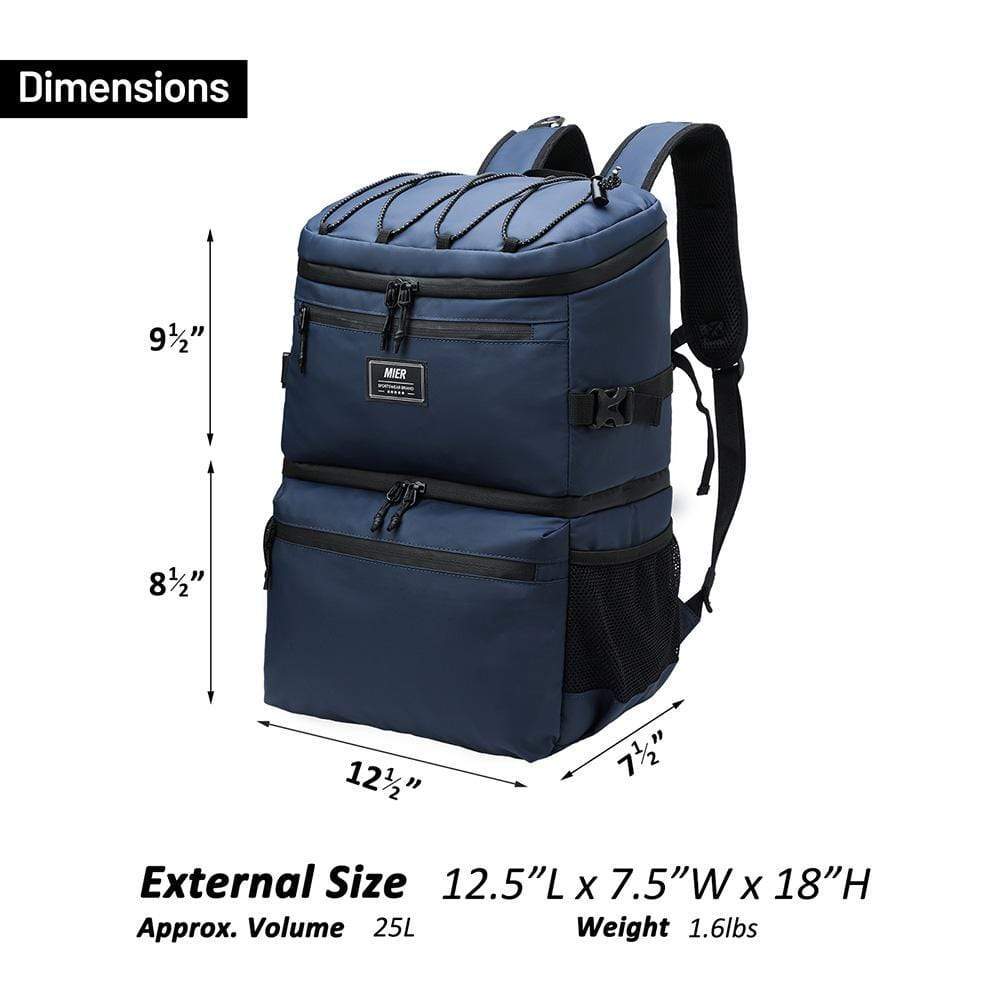 Insulated Waterproof Cooler Backpack Leakproof Soft Cooler Bag Backpack Cooler MIER