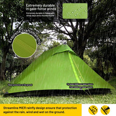 Lanshan Pro 2-Person Ultralight Backpacking Tent 3-Season Camping Tent 帐篷 MIER