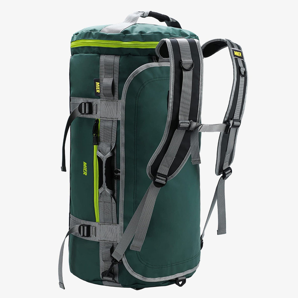 MIER Large Duffel Backpack Bag with Shoe Compartment Backpack Duffel Green / 45L