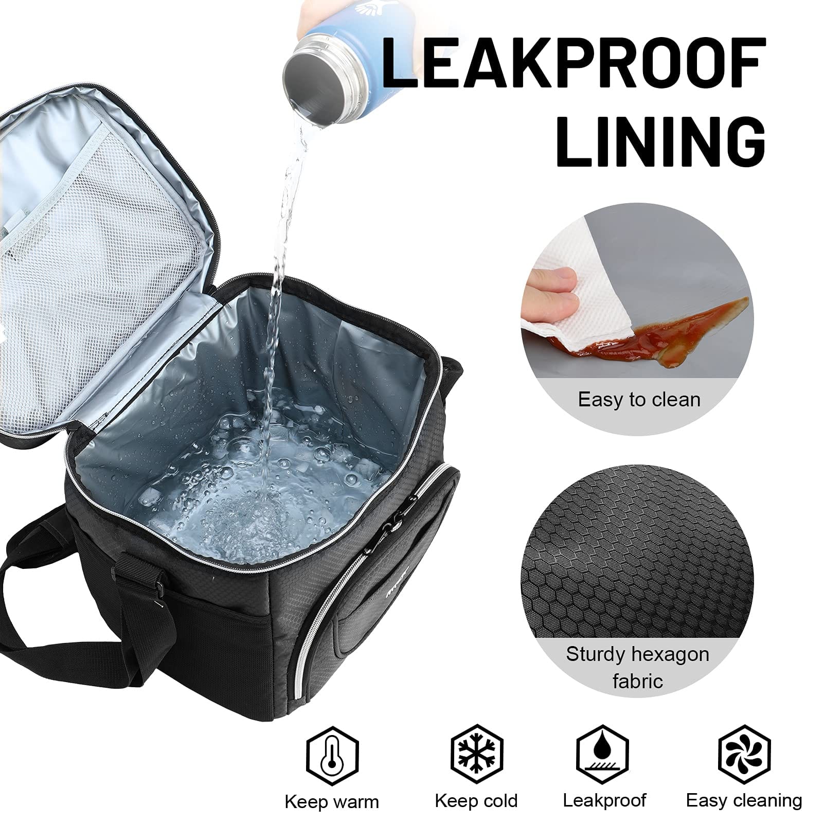 Large Insulated Leakproof Picnic Lunch Cooler Bag Adult Lunch Bag MIER