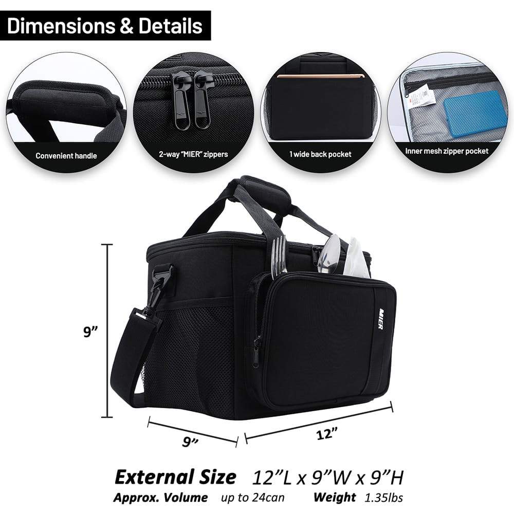 Large Insulated Lunch Cooler Bag for Men Women Cooler Bag MIER