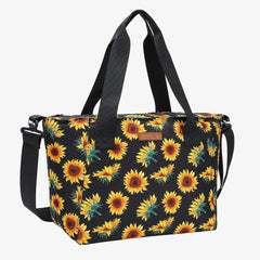Large Lightweight Insulated Lunch Bag Travel Bag for Women Fashionable Lunch Bag Sunflower MIER