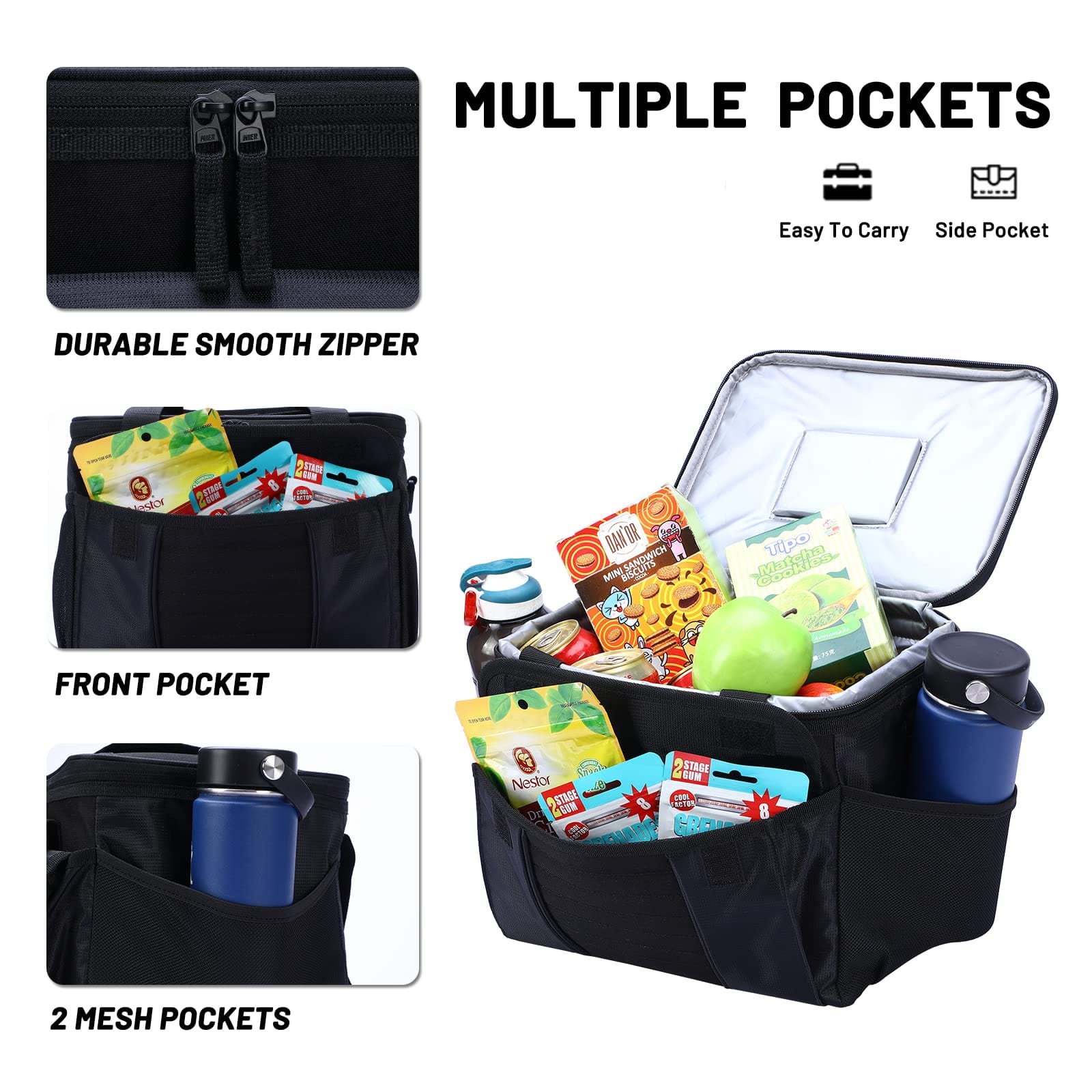 Large Soft Cooler Bag with Dispensing Lid Lunch Bag MIER