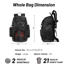 Large Sports Backpack Basketball Bag Backpack Bag MIER