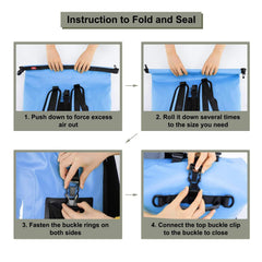 Large Waterproof Sports Backpack Roll Top Dry Bag Backpack Bag MIER