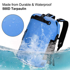 Large Waterproof Sports Backpack Roll Top Dry Bag Backpack Bag MIER