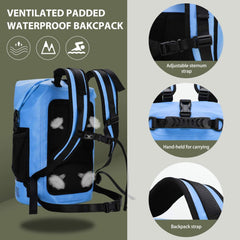 Large Waterproof Sports Backpack Roll Top Dry Bag Backpack Bag MIER