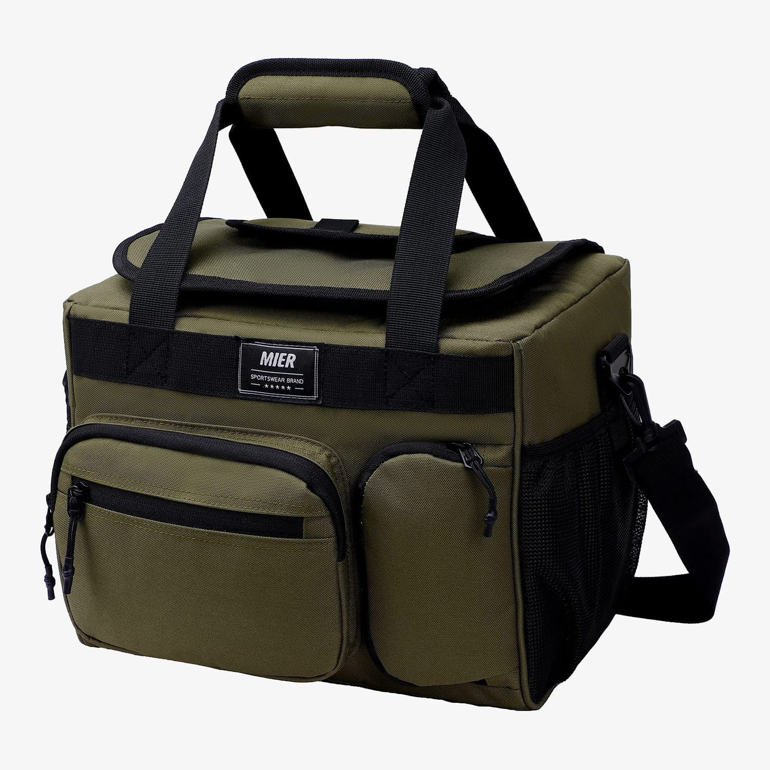 Leakproof Insulated Cooler Lunch Bag for Men Women Adult Lunch Bag Army Green MIER