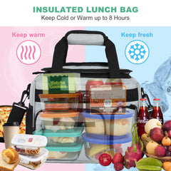 Leakproof Insulated Cooler Lunch Bag for Men Women Adult Lunch Bag MIER