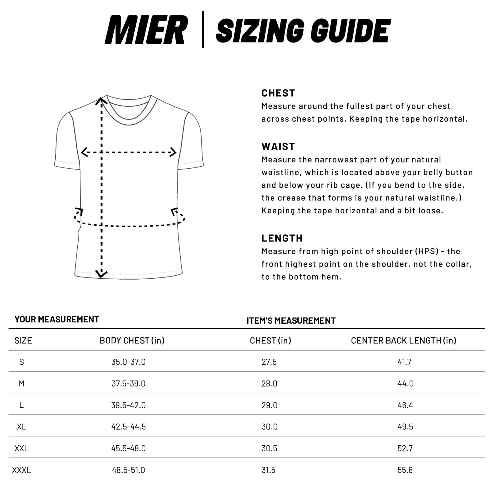 MIER Men's Dry Fit Sports T Shirts Quick Dry Lightweight and Moisture Wicking Men's T-Shirts