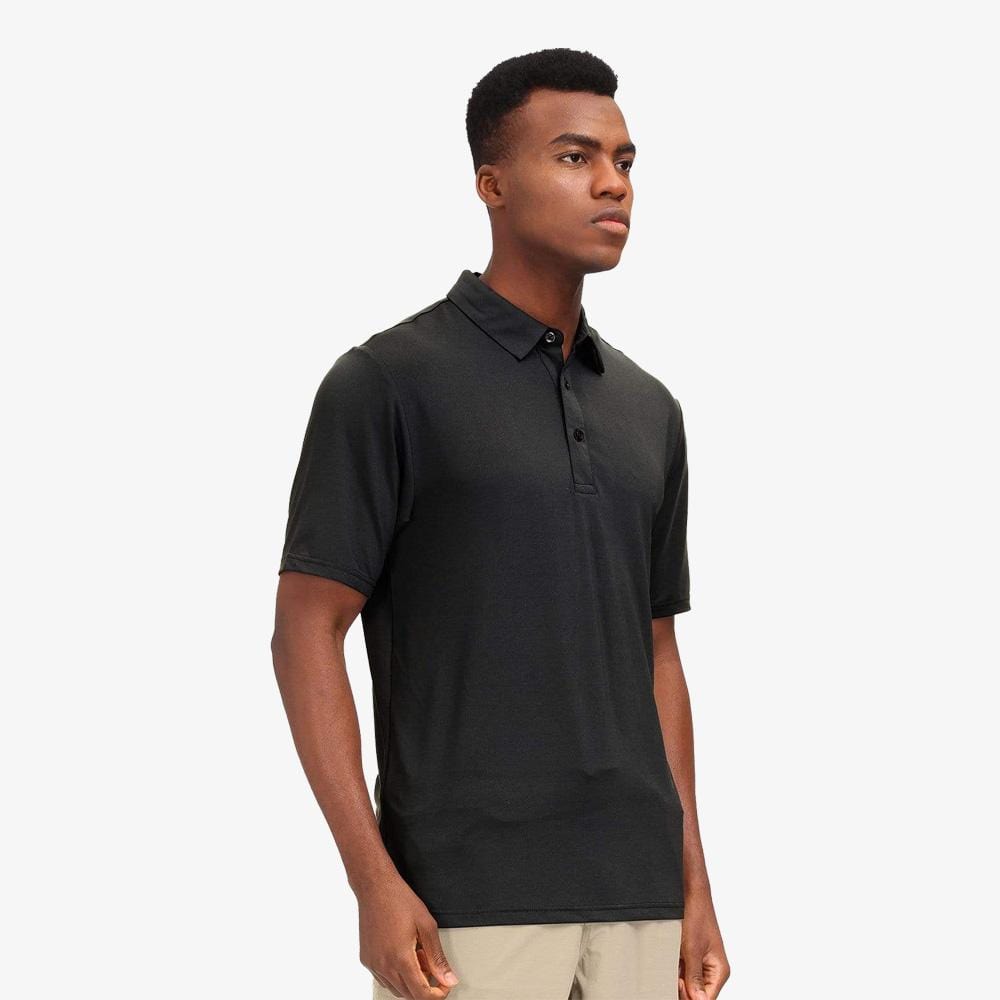 Mock Neck Golf Shirt with UV Protection