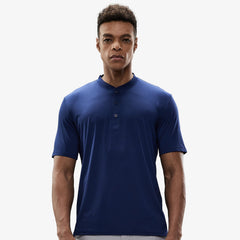 Men Henley T-Shirt Quick Dry Collarless Casual Tee Shirts Men Shirts MIER