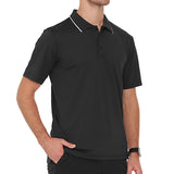 Men Polo Shirts Quick-Dry Short Sleeve Golf Shirt Dual Tipped Collar Men Polo MIER