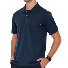 Men Polo Shirts with Pocket Dry Fit Collared Golf T-shirts Men Polo Legendary Blue / S MIER