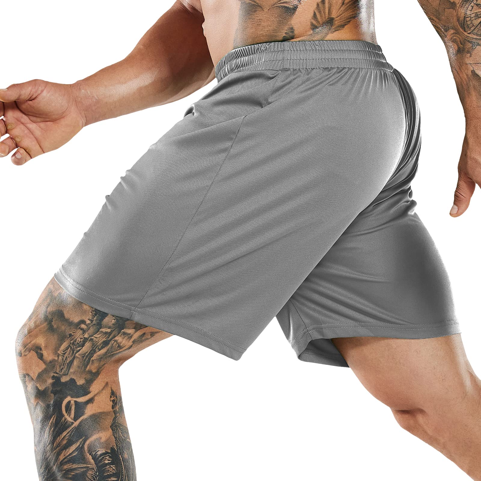 Men Quick-Dry Athletic Running Shorts without Pockets Men's Shorts MIER