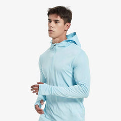 Men Quick Dry Hoodie Long Sleeve T-Shirt Men's Tops MIER