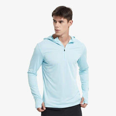 Men Quick Dry Hoodie Long Sleeve T-Shirt Men's Tops MIER