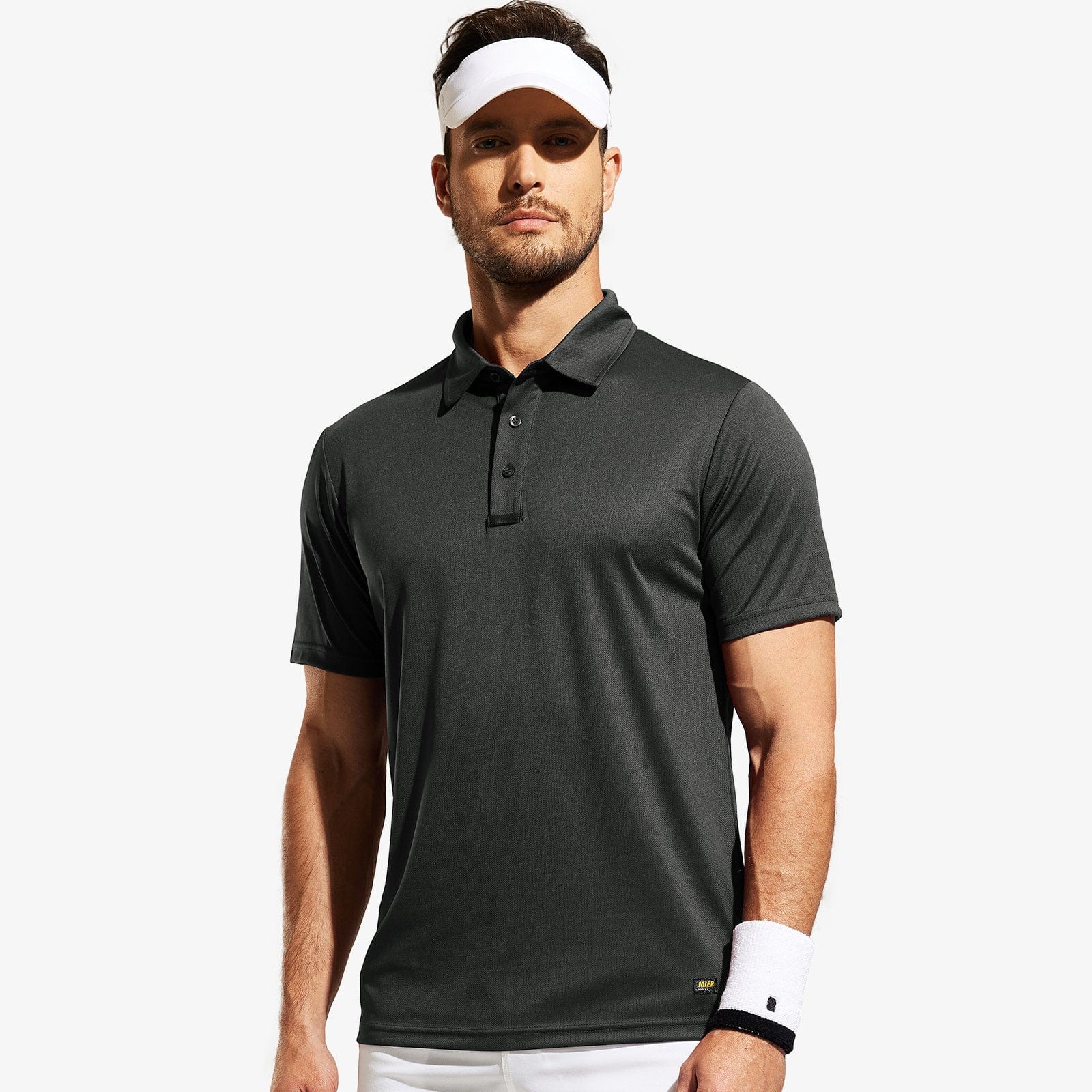 Men Quick Dry Polo Shirt Collared Golf Casual Shirts Men Polo MIER