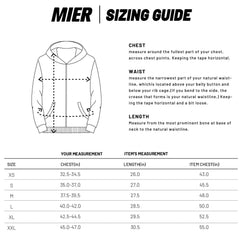 Men's Full-Zip Fleece Hooded Sweatshirt Athletic Hoodie MIER