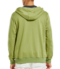 Men's Full-Zip Fleece Hooded Sweatshirt Athletic Hoodie MIER