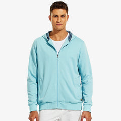 Men's Full-Zip Fleece Hooded Sweatshirt Athletic Hoodie MIER