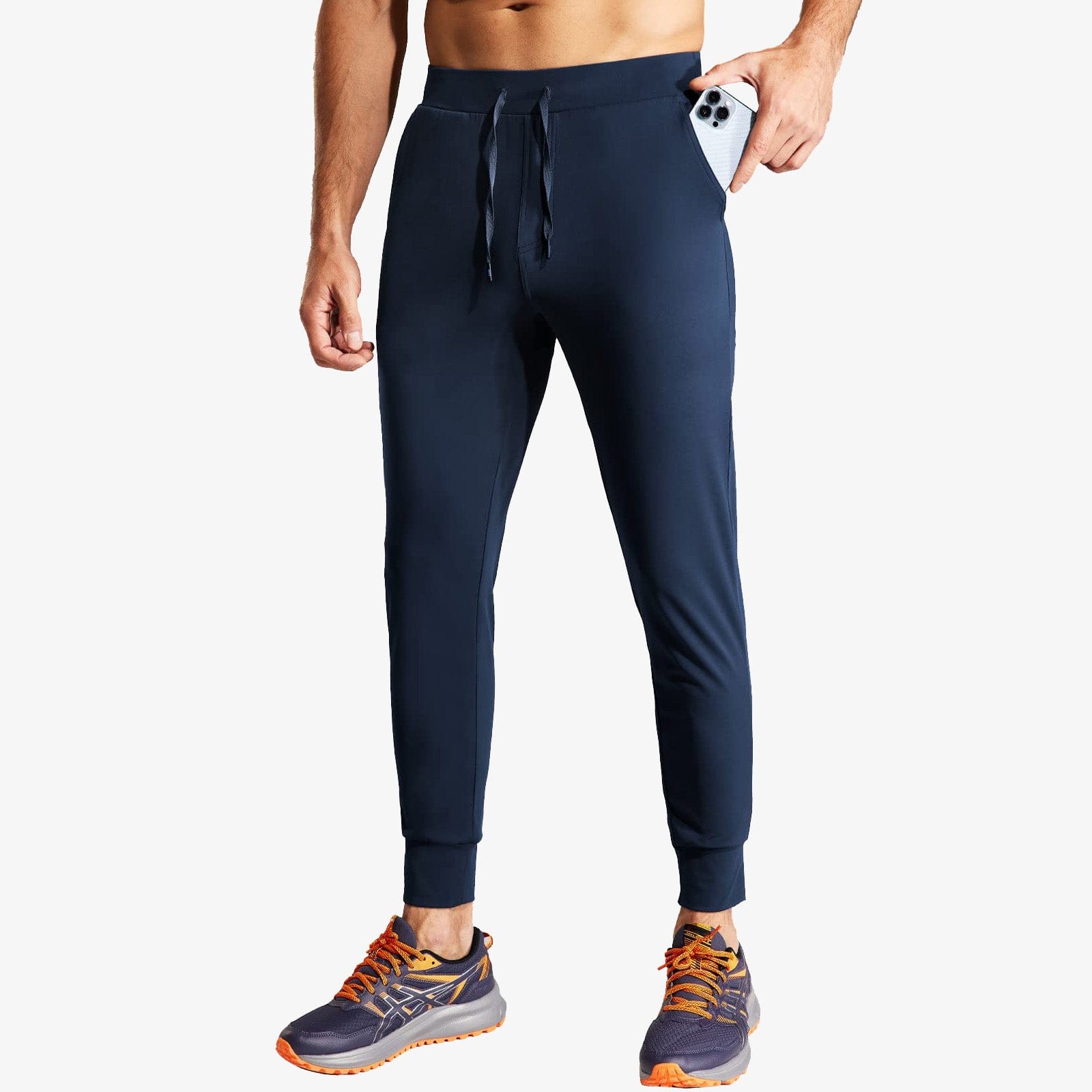 Men's Jogger Sweatpants Slim Fit Nylon Stretch Athletic Track Pants Men Train Pants MIER