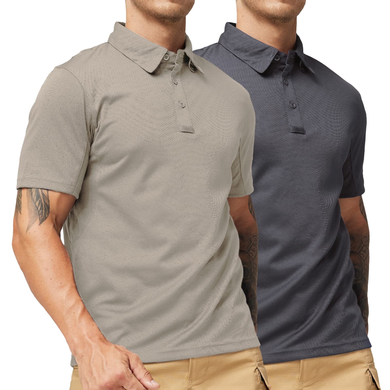 Men's Grey Polo Shirts